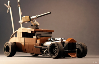 Illustration for article titled The Vehicles of Mad Max: Fury Road In Shiny LEGO Form